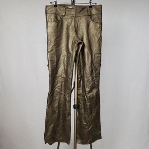 Cache Leather Cargo Pants